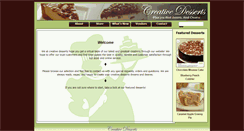 Desktop Screenshot of creativedessertsinc.com